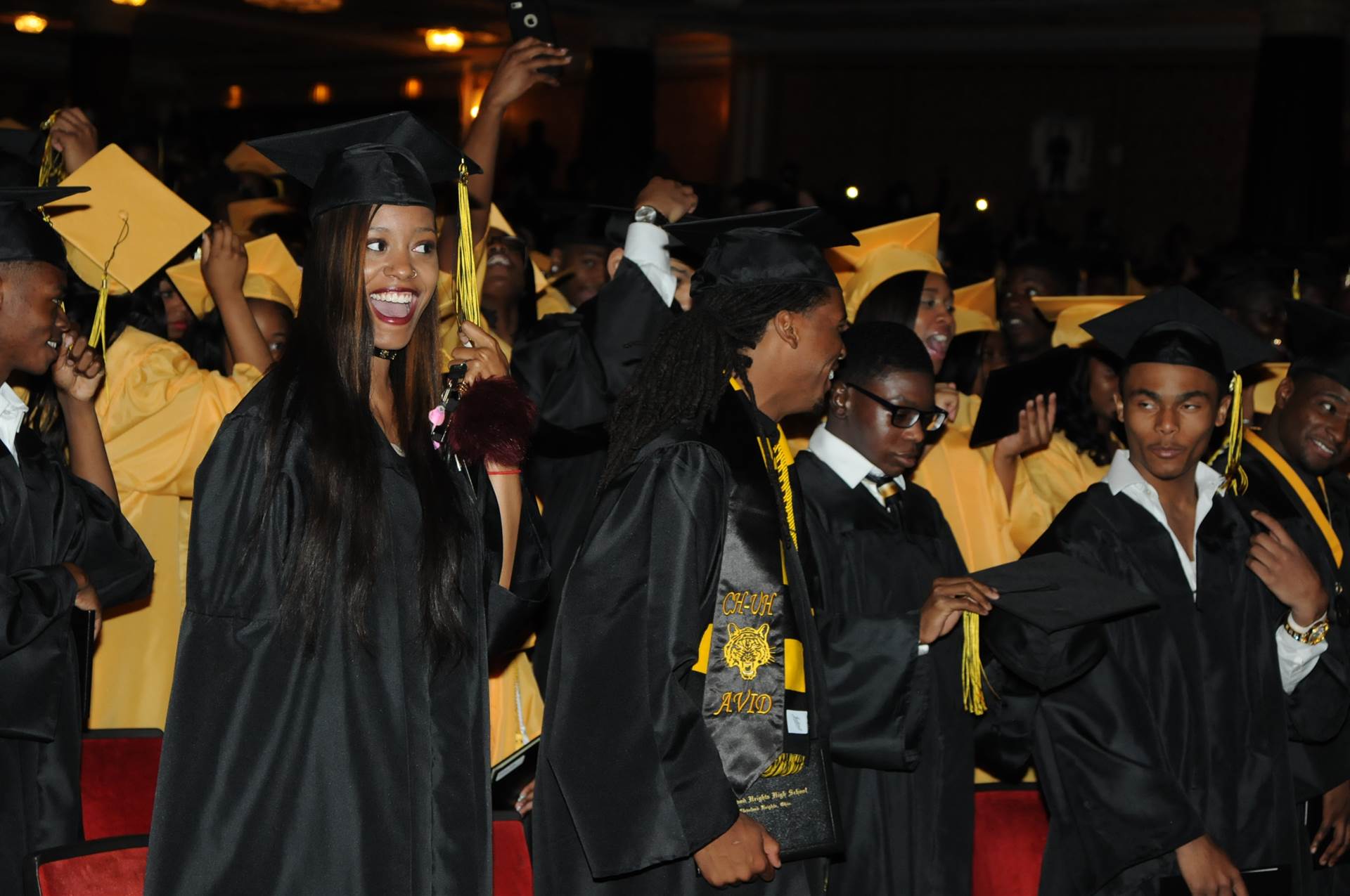 Graduates at the 2017 Heights High commencement