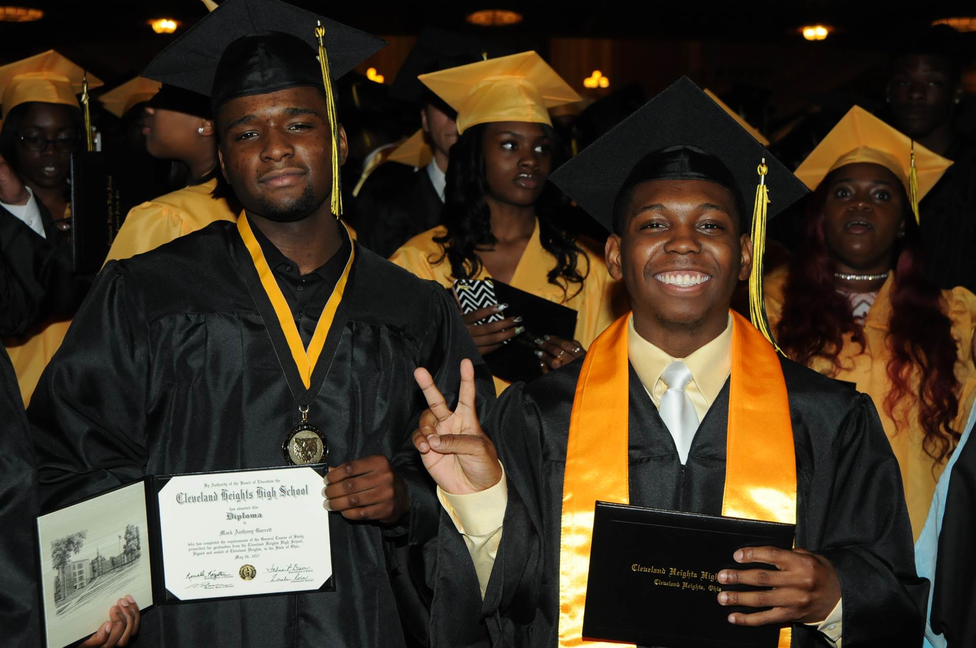 Graduates at the 2017 Heights High commencement