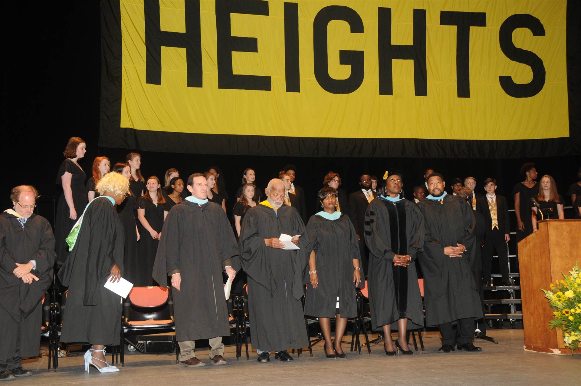 Graduates at the 2017 Heights High commencement