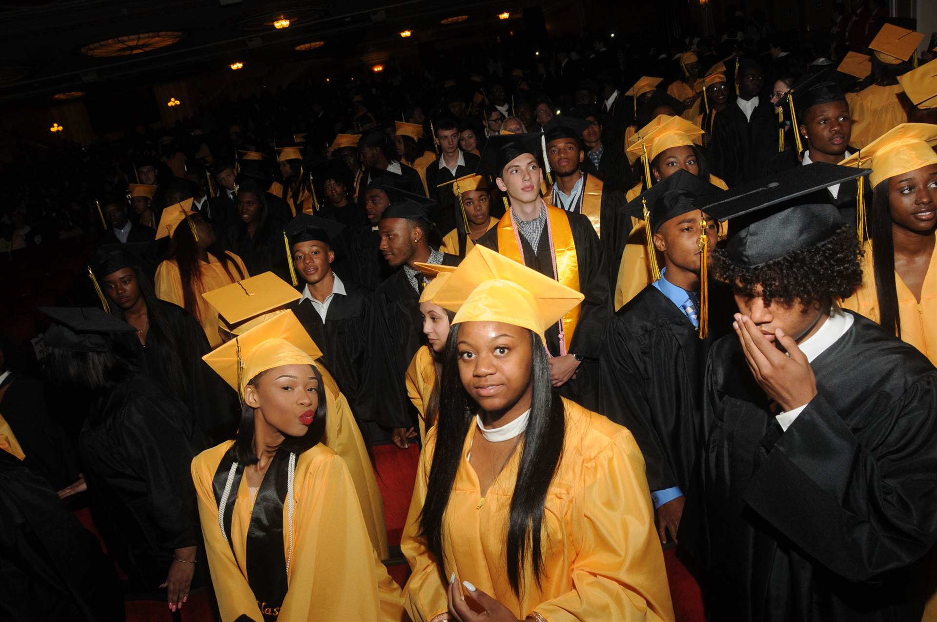 Graduates at the 2017 Heights High commencement