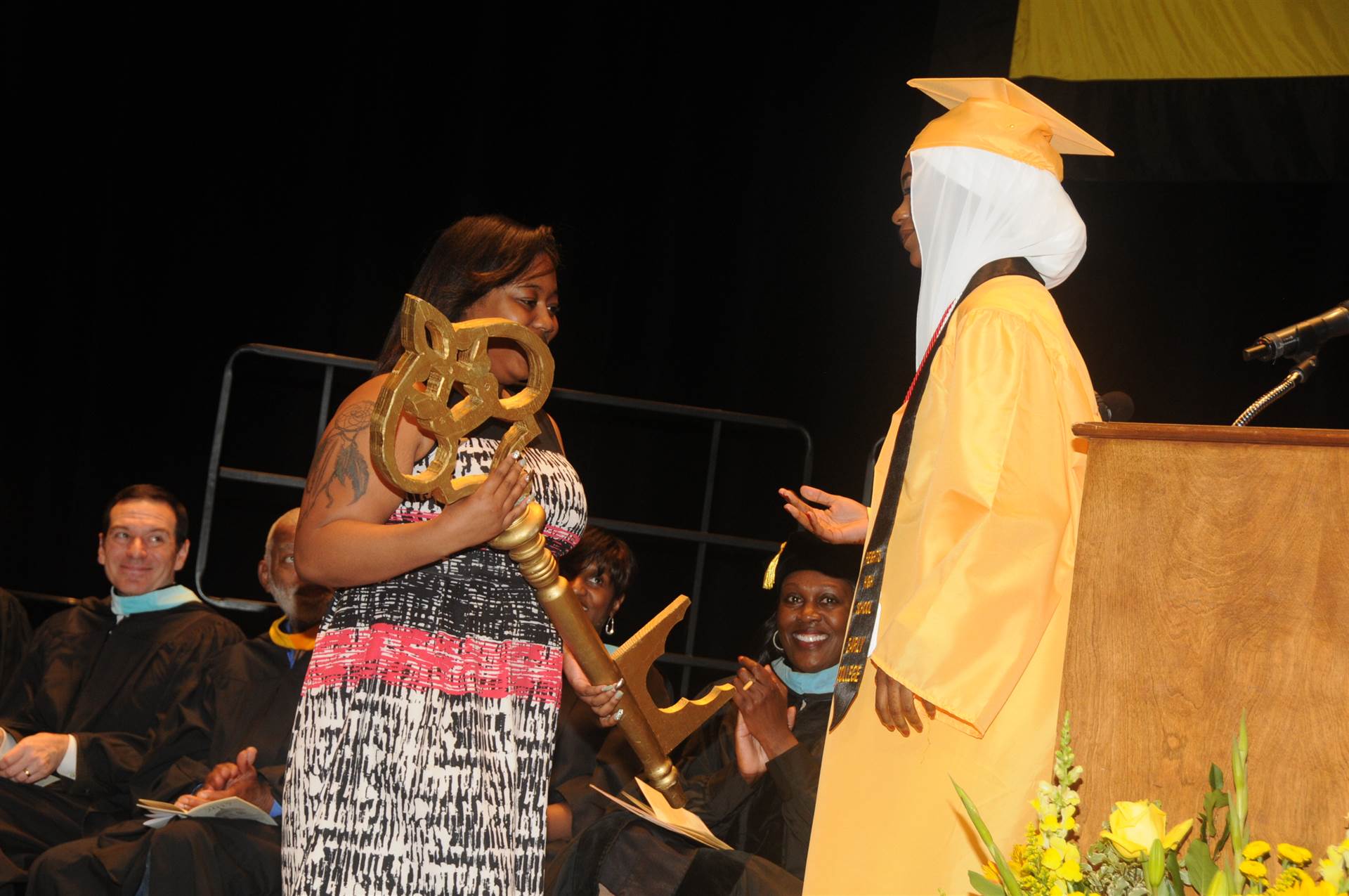 Graduates at the 2017 Heights High commencement