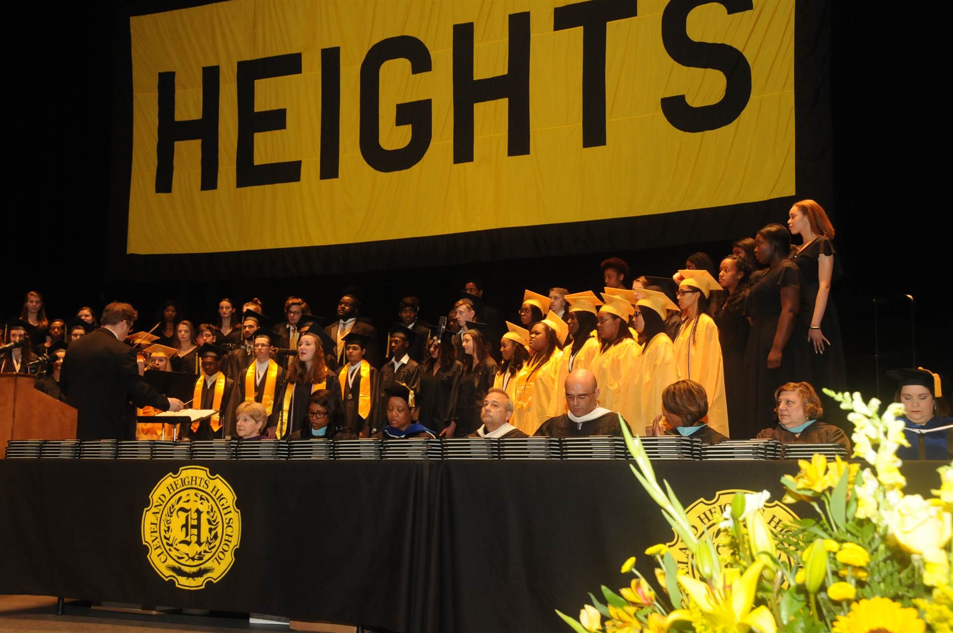 Graduates at the 2017 Heights High commencement