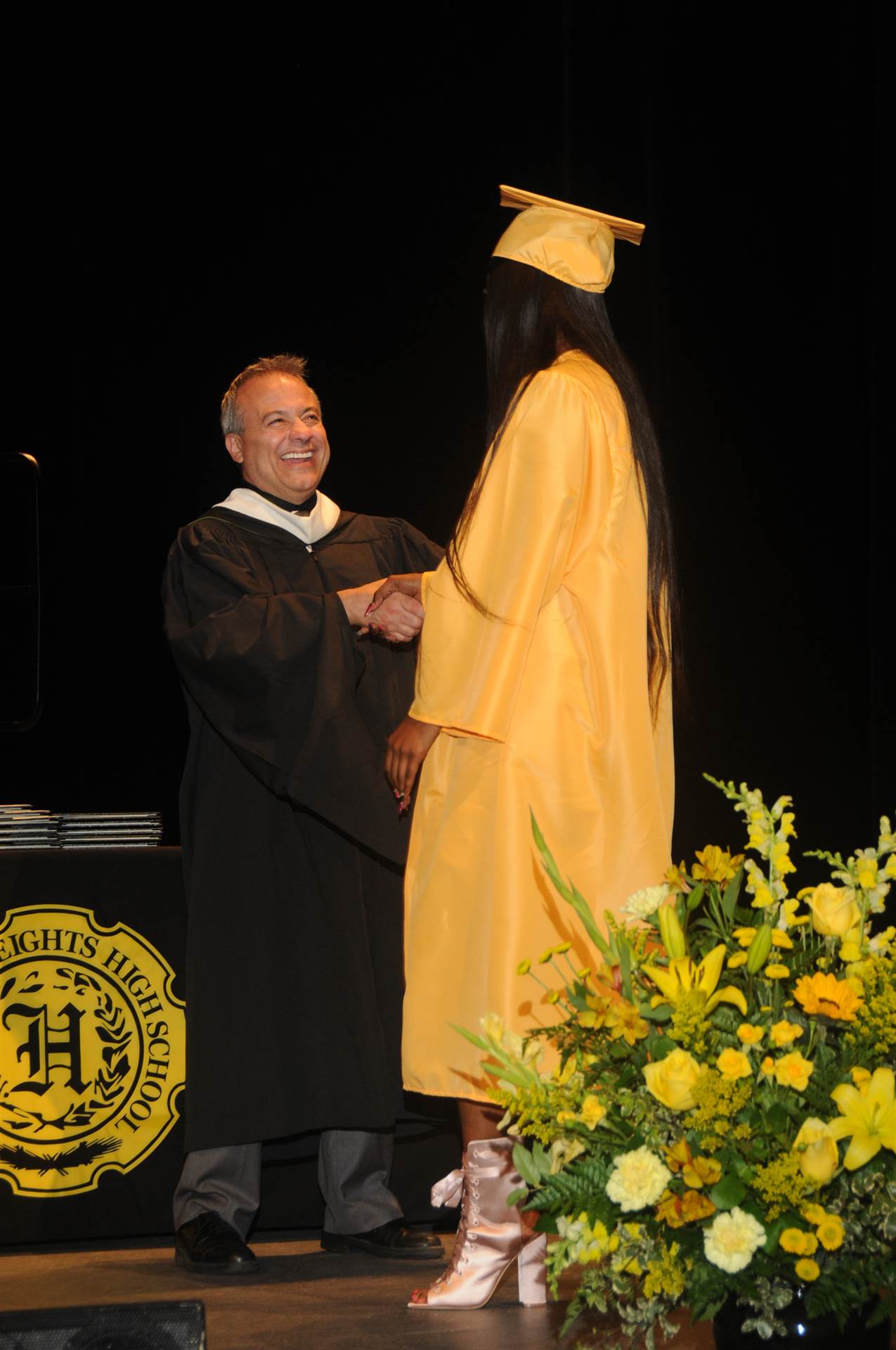 Graduates at the 2017 Heights High commencement