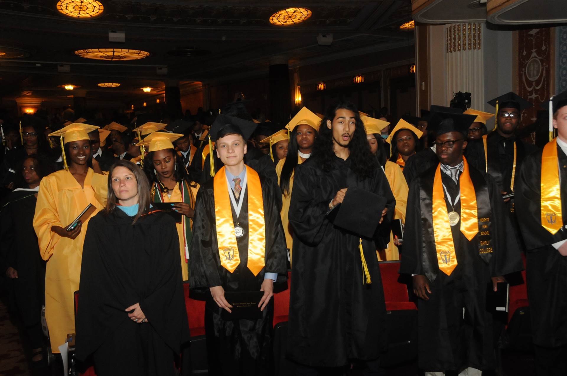 Graduates at the 2017 Heights High commencement