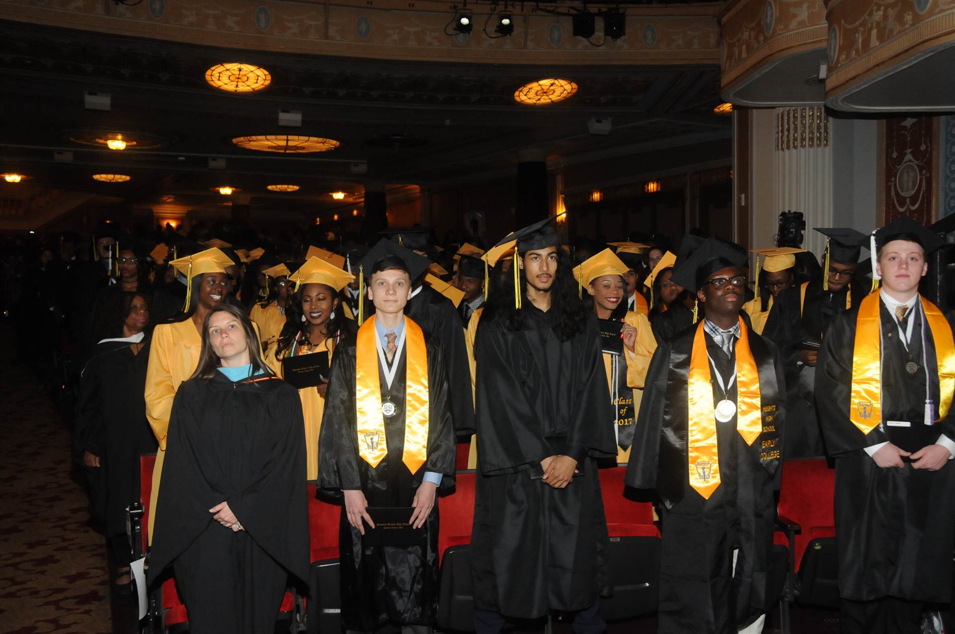 Graduates at the 2017 Heights High commencement