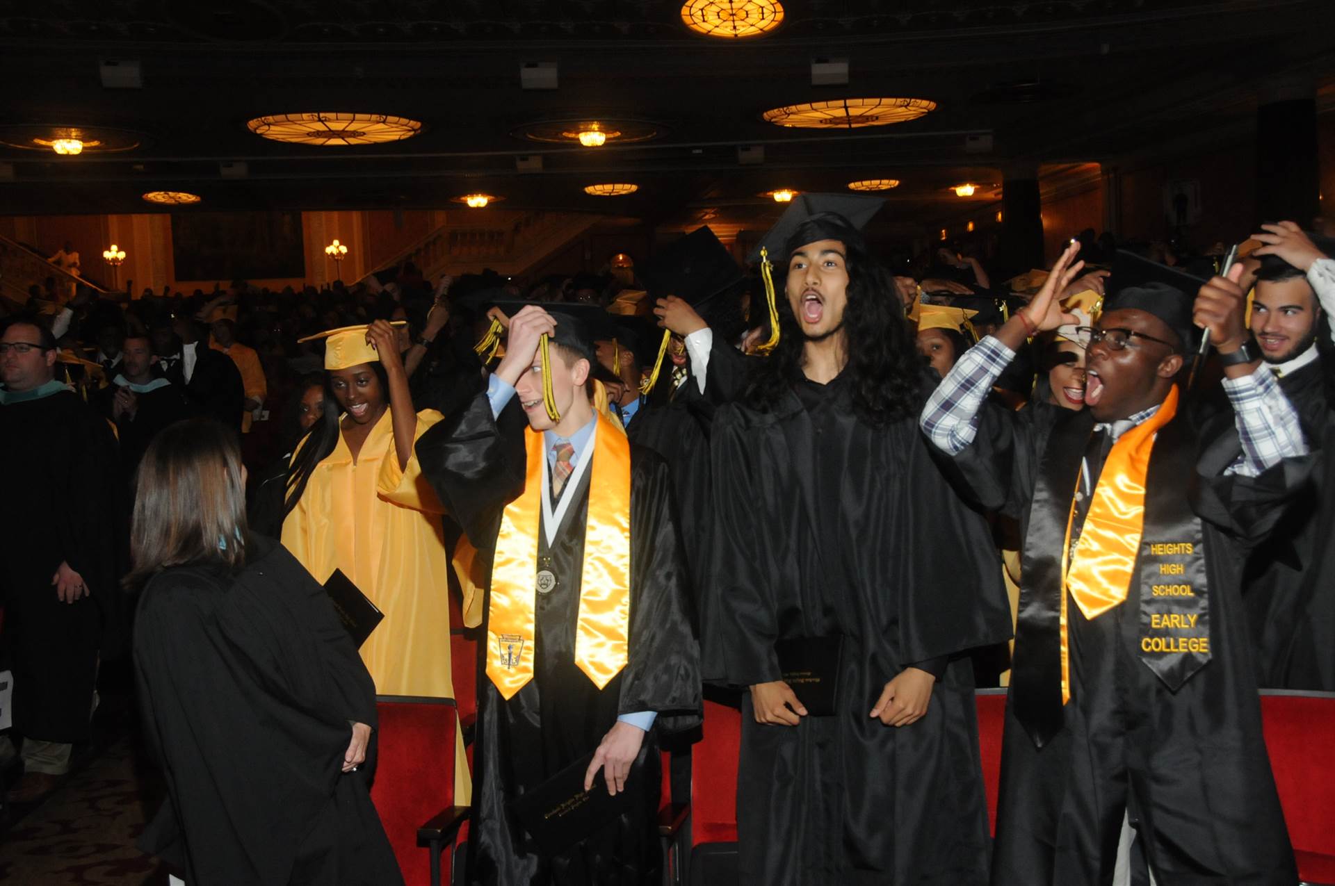 Graduates at the 2017 Heights High commencement