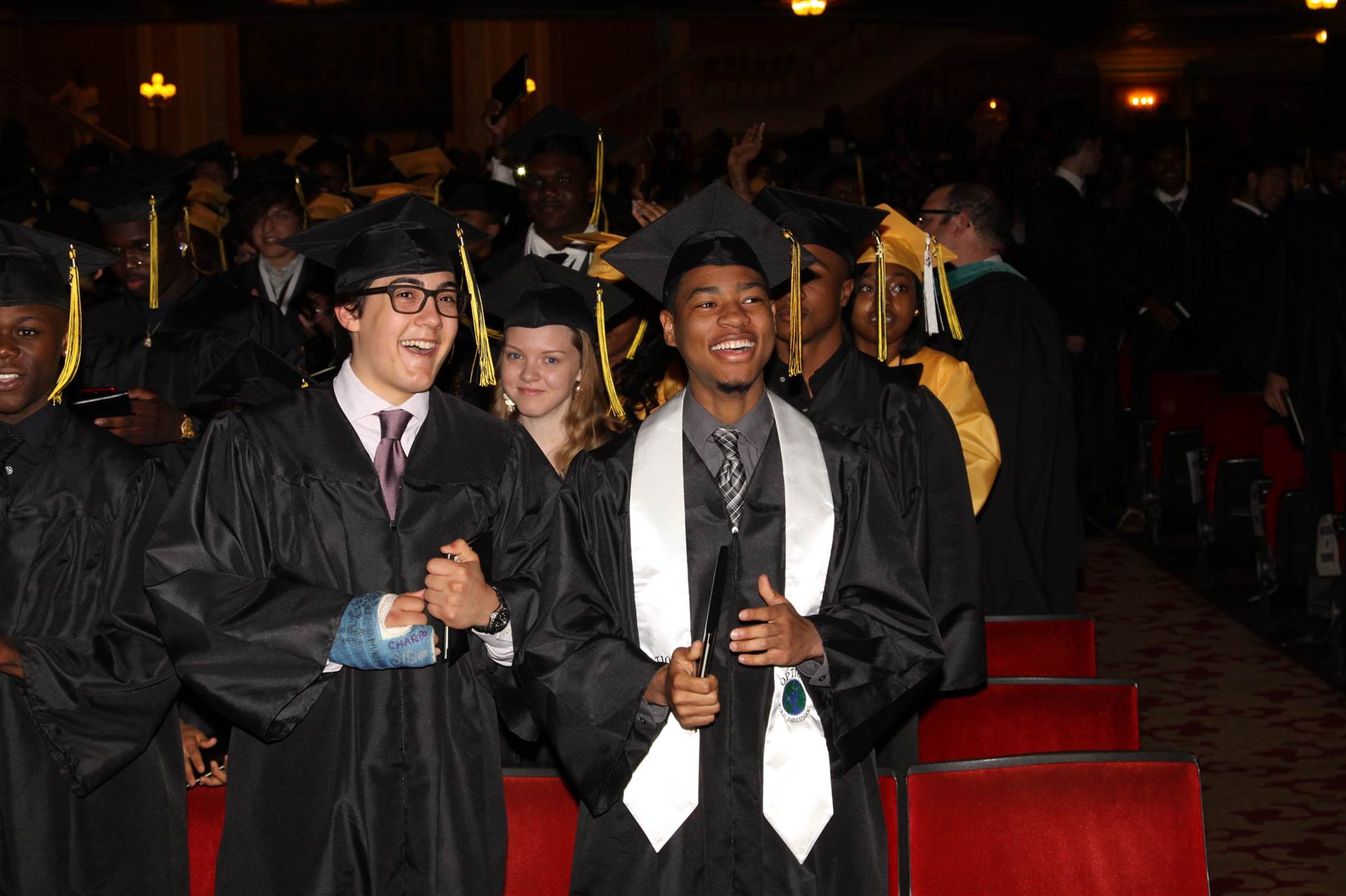 Graduates at the 2017 Heights High commencement