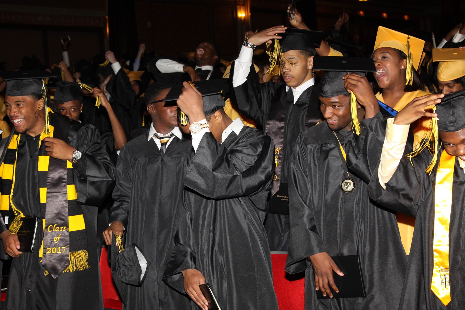 Graduates at the 2017 Heights High commencement