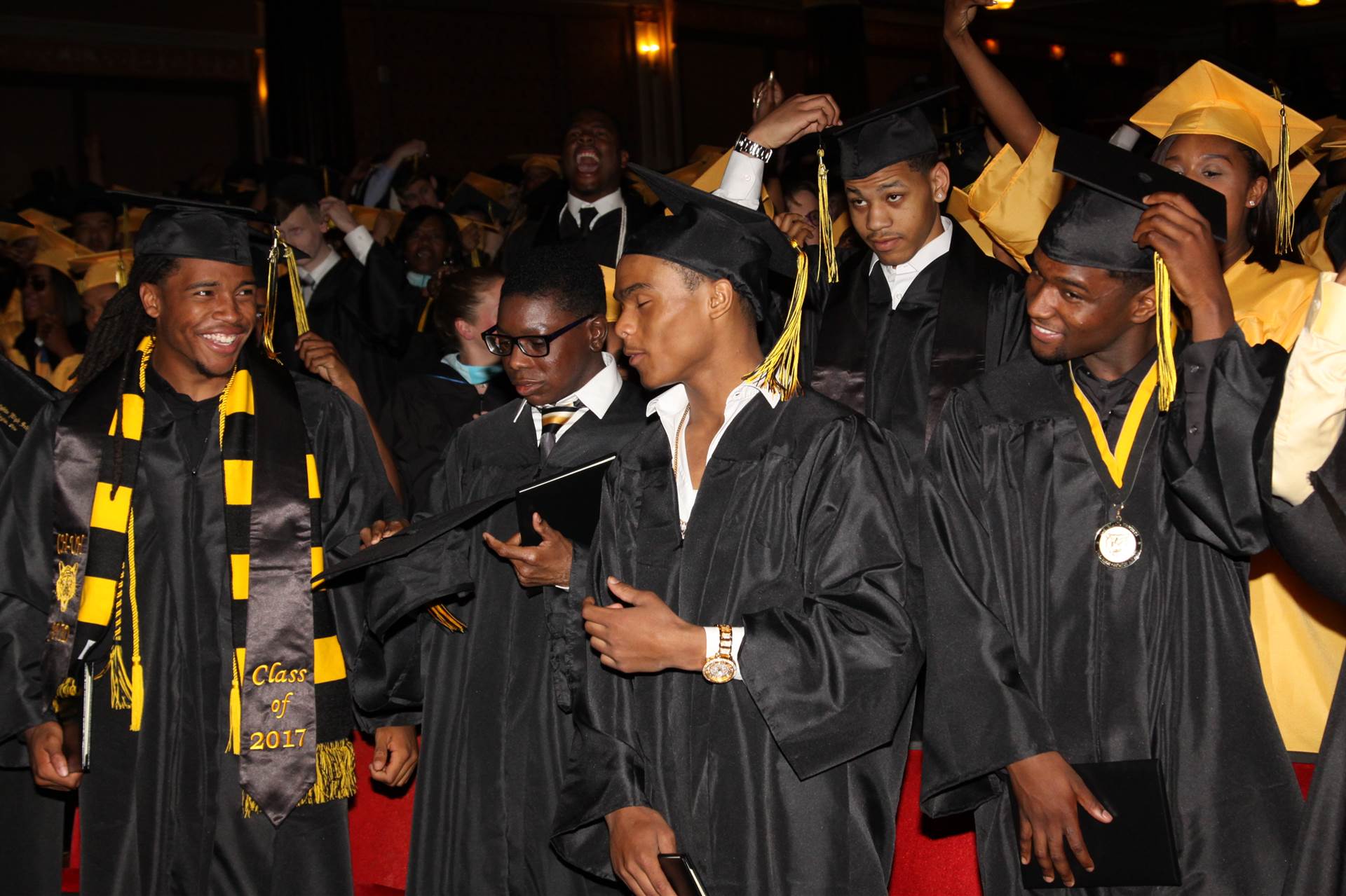 Graduates at the 2017 Heights High commencement