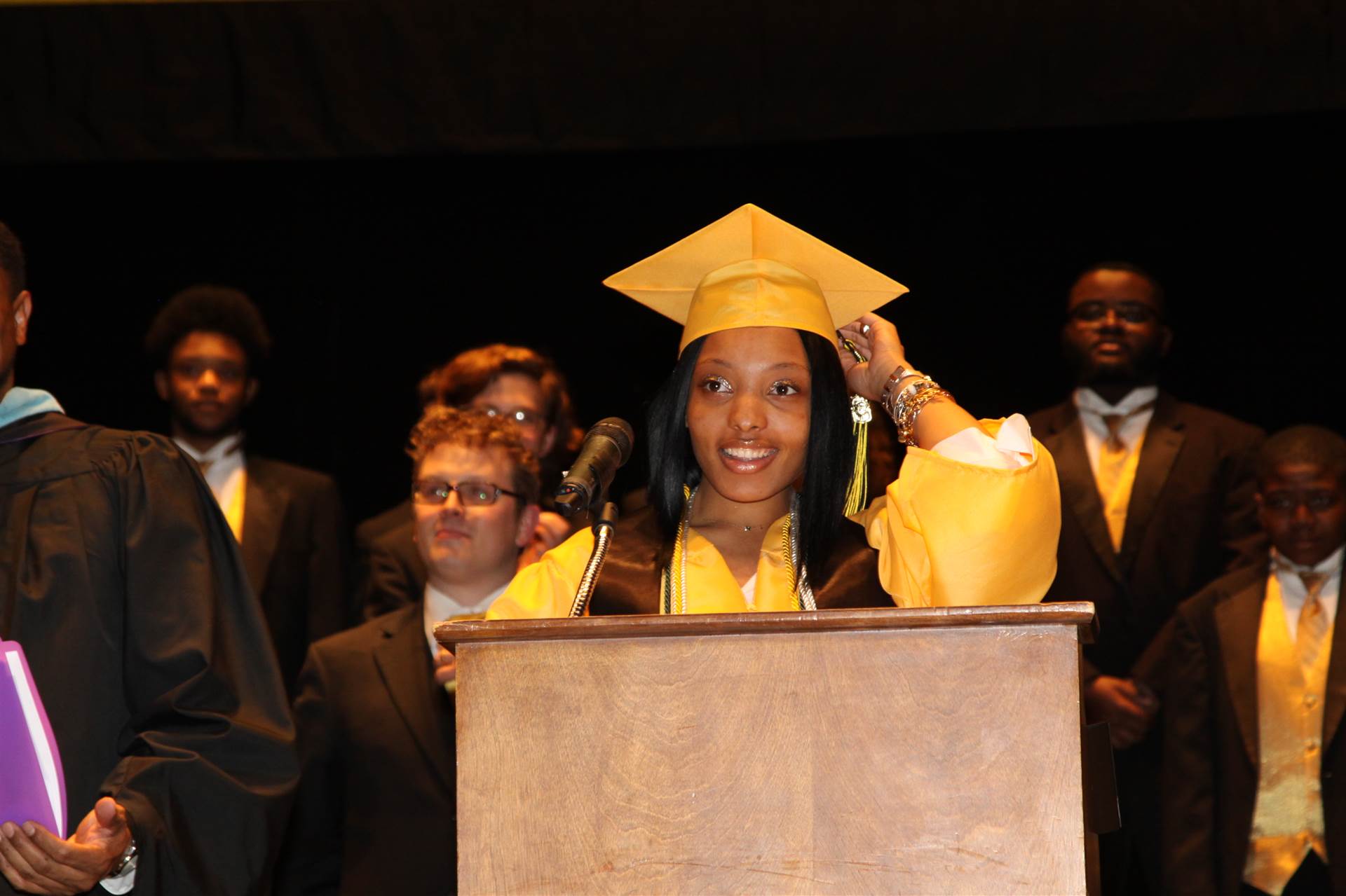 Graduates at the 2017 Heights High commencement