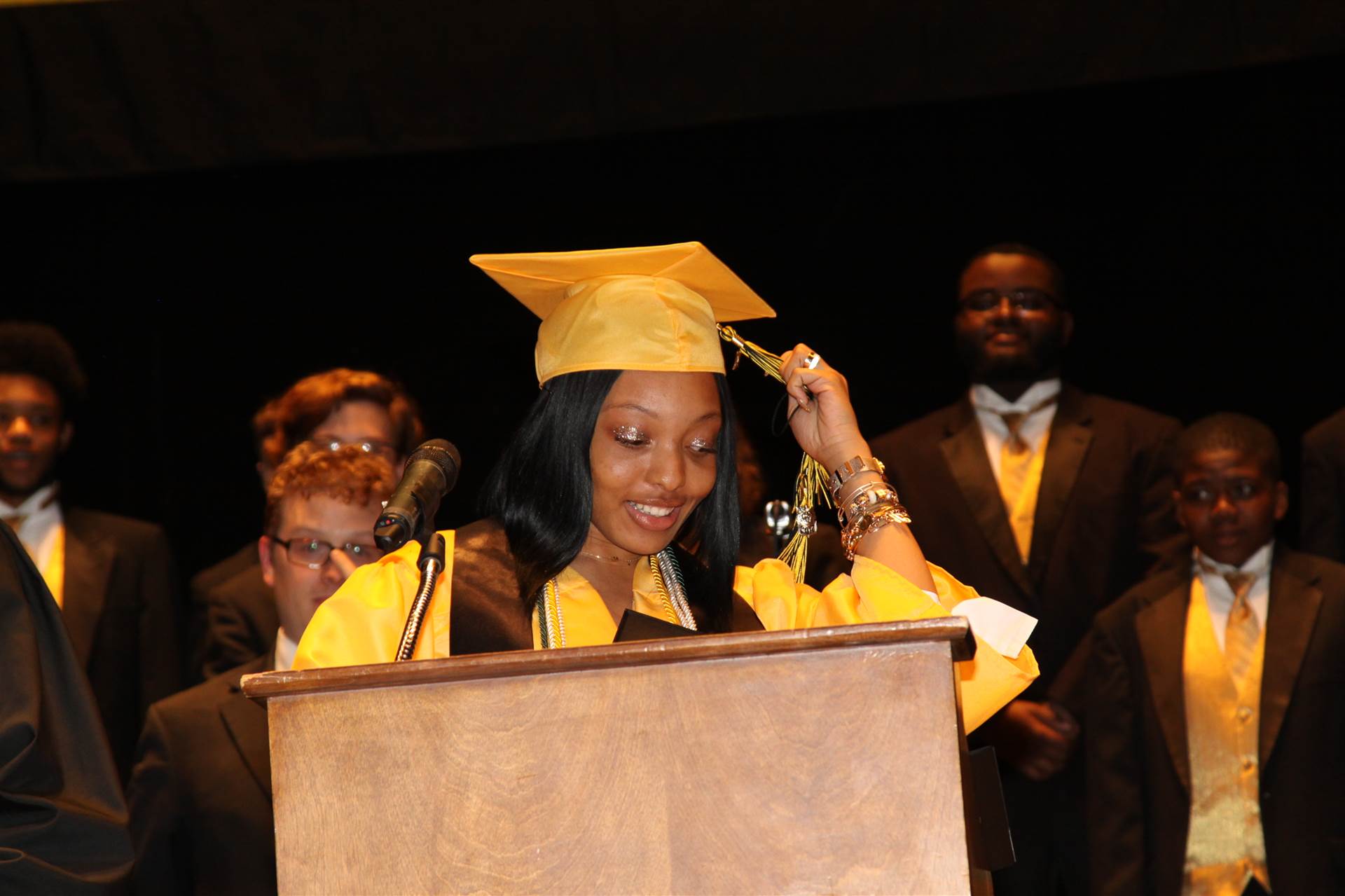 Graduates at the 2017 Heights High commencement