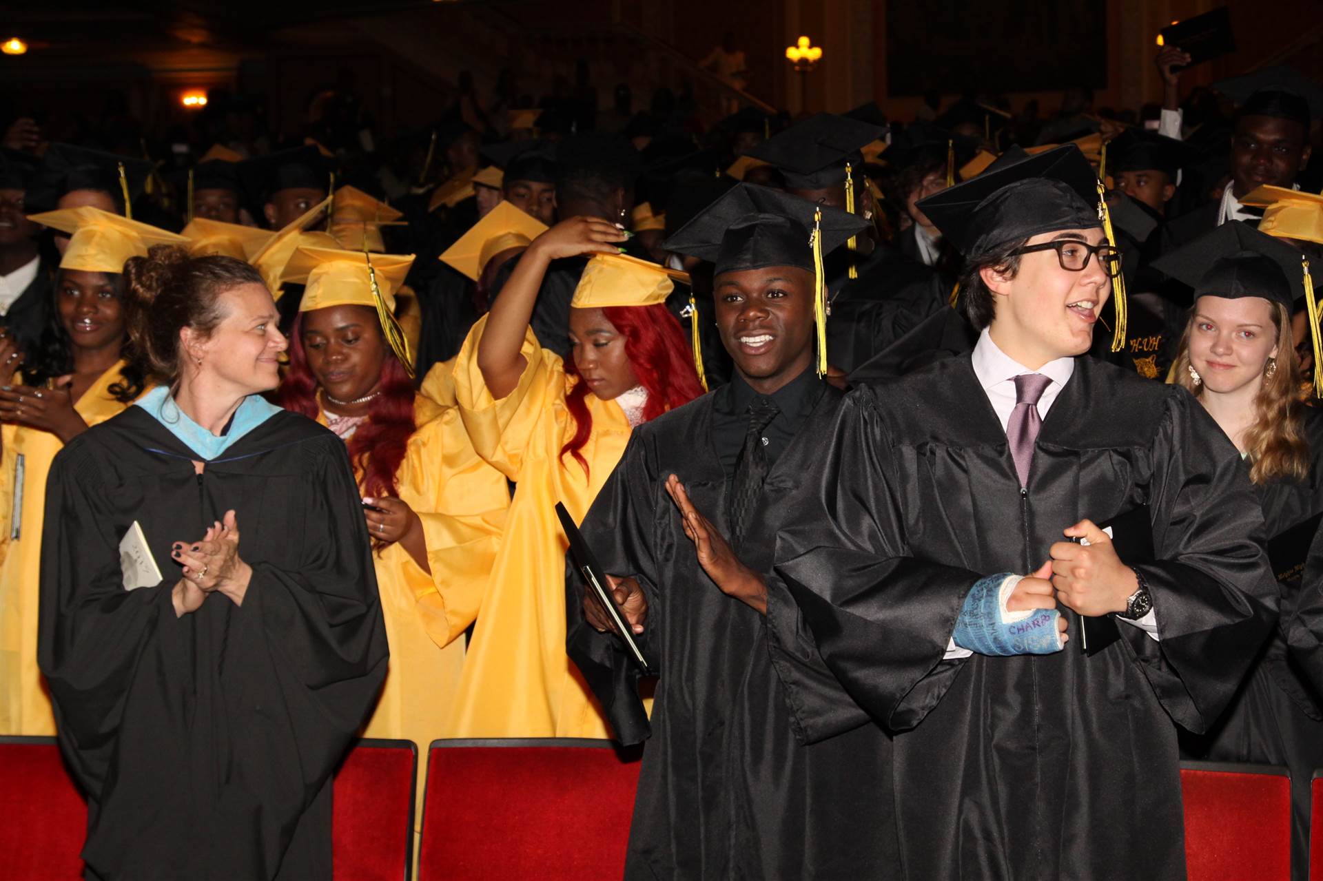 Graduates at the 2017 Heights High commencement