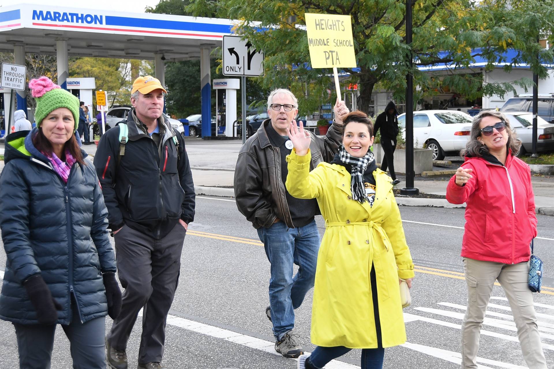 Adult marchers