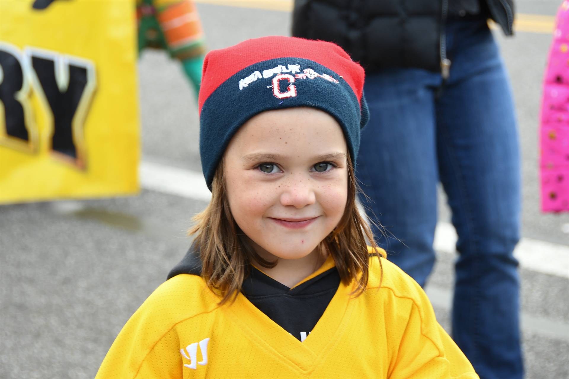 Young girl smiling