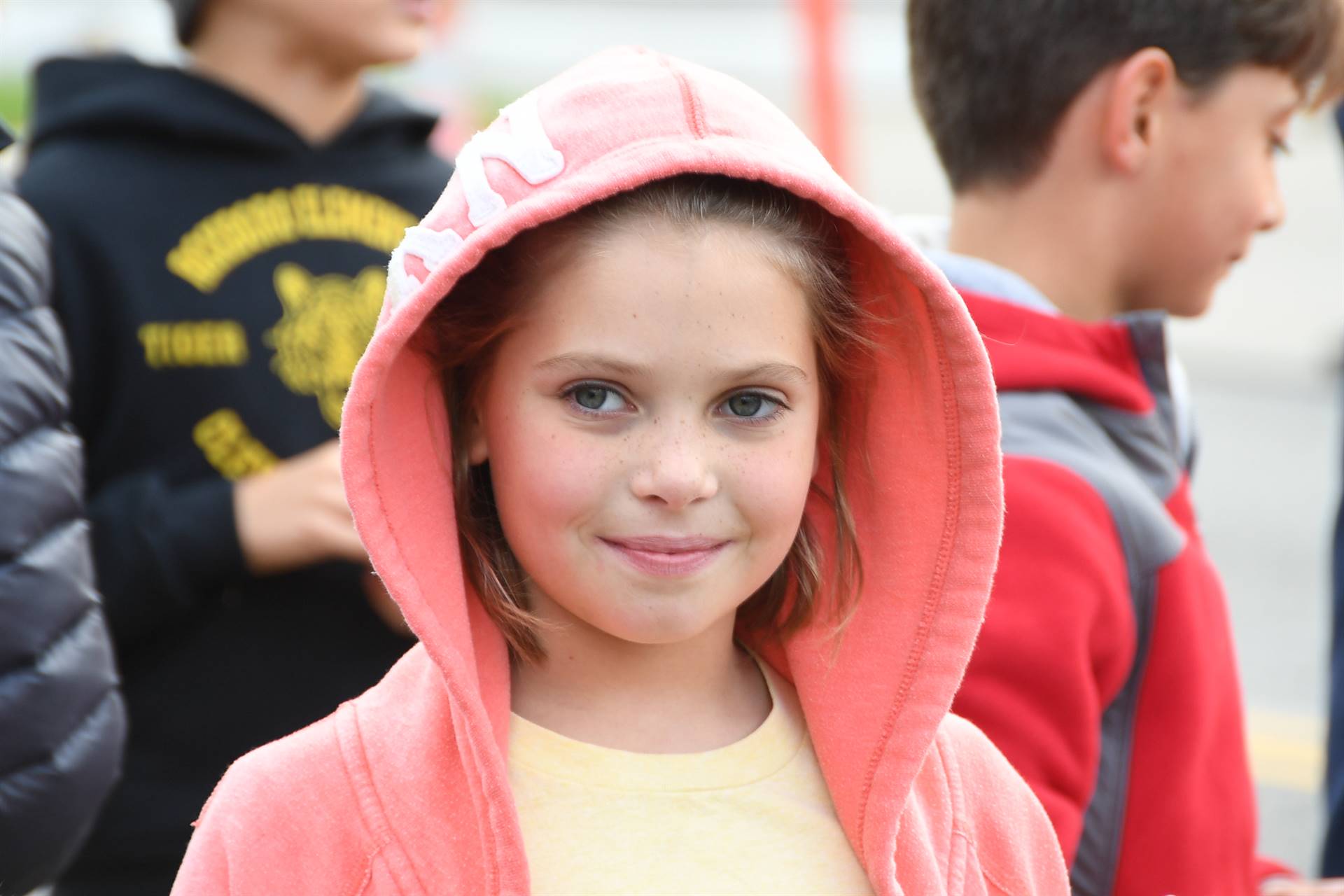 Young girl smiling