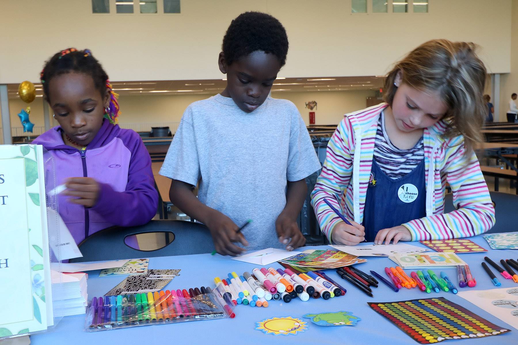 Students at CH-UH Family Literacy Night