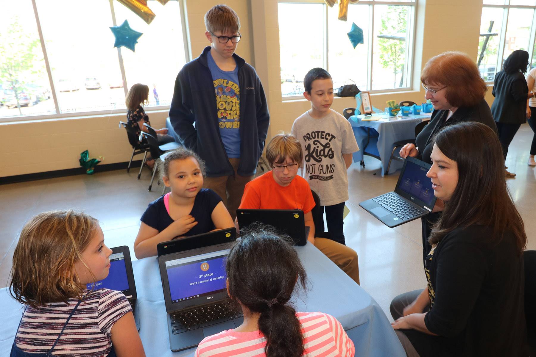 Students at CH-UH Family Literacy Night