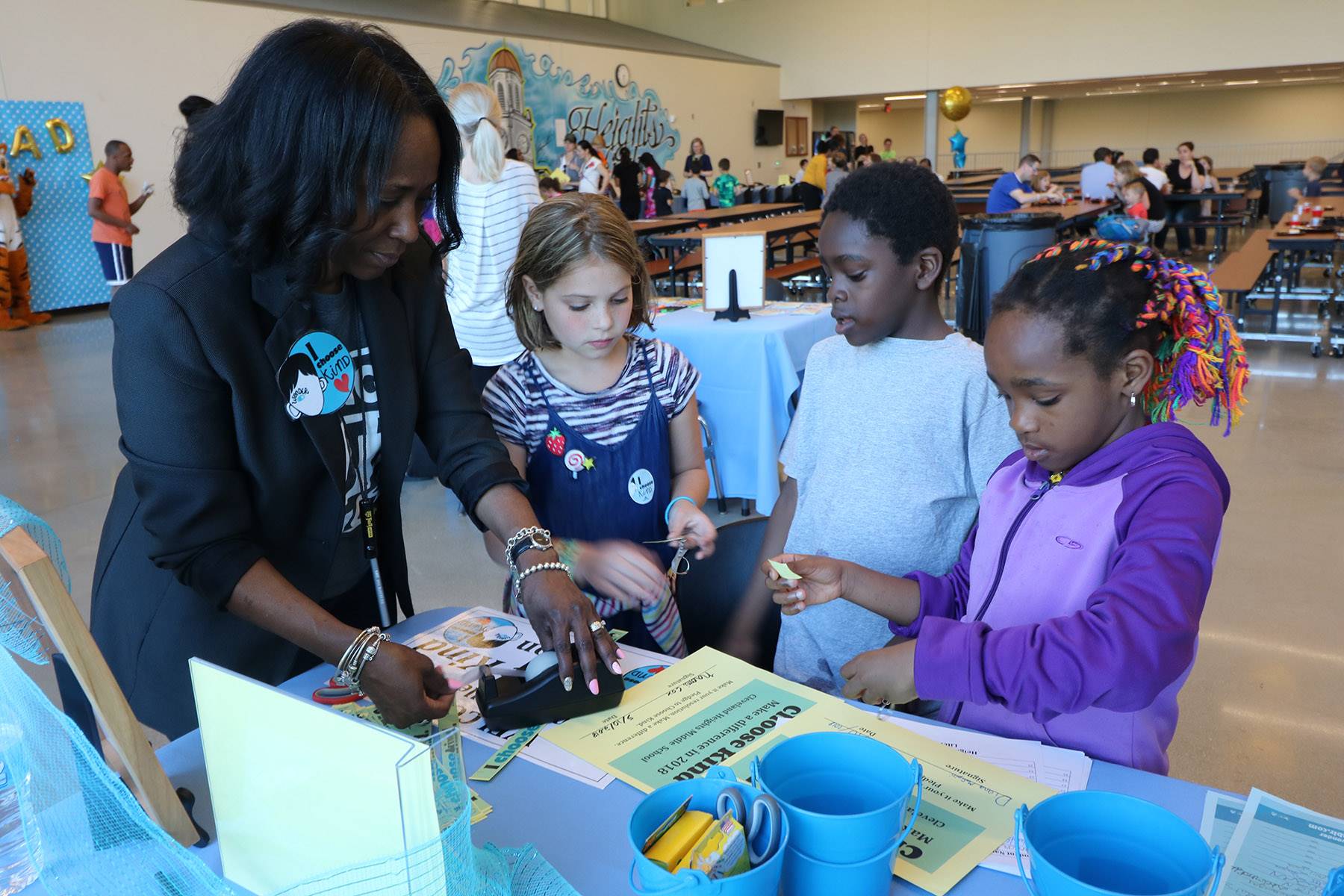 Students at CH-UH Family Literacy Night