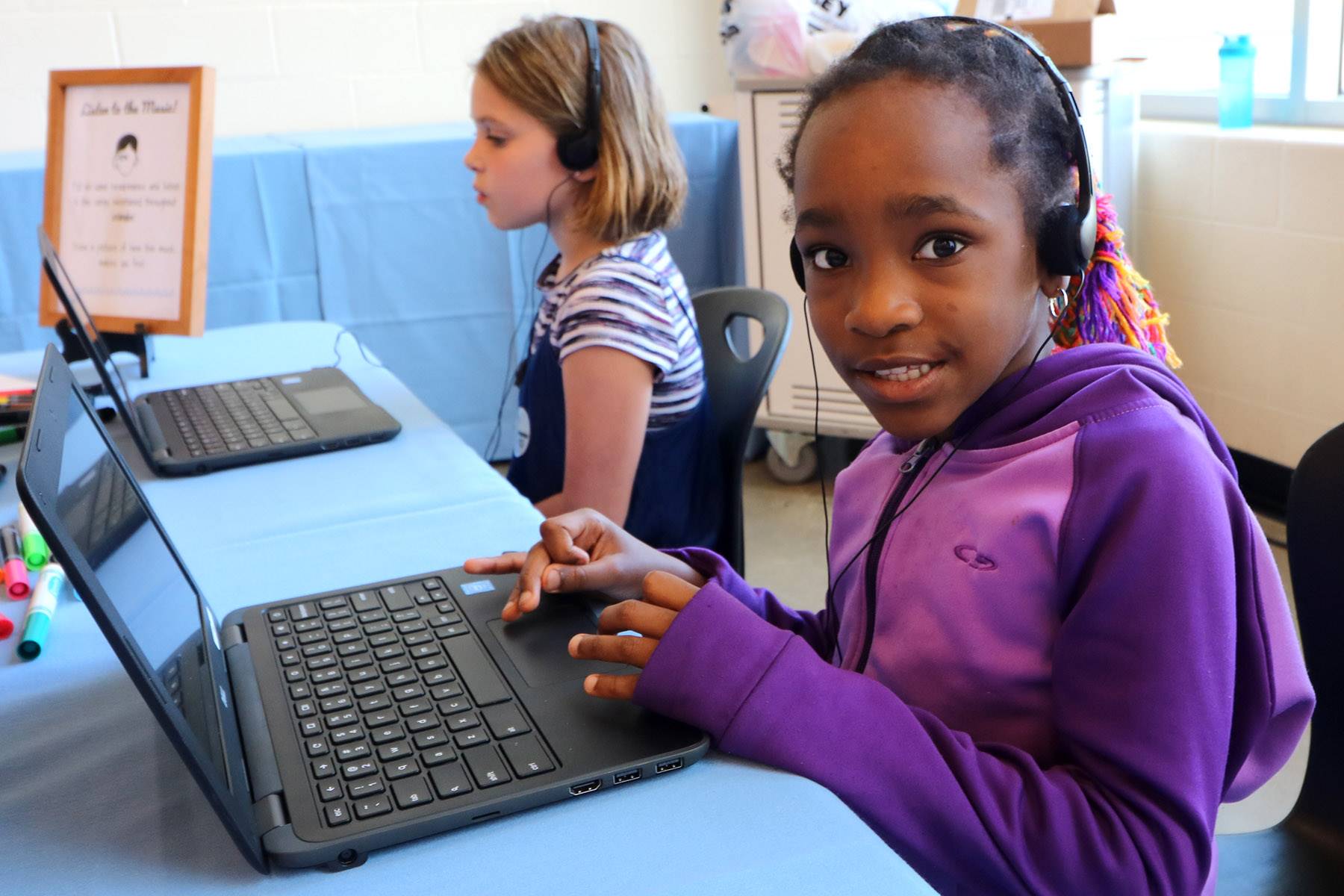 Students at CH-UH Family Literacy Night