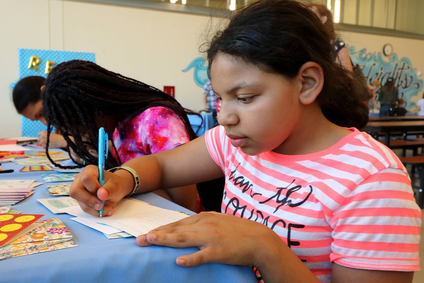 Students at CH-UH Family Literacy Night