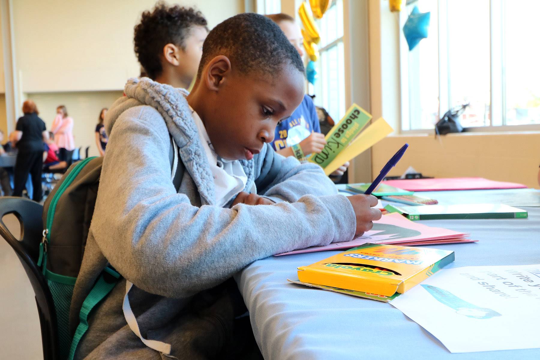 Students at CH-UH Family Literacy Night