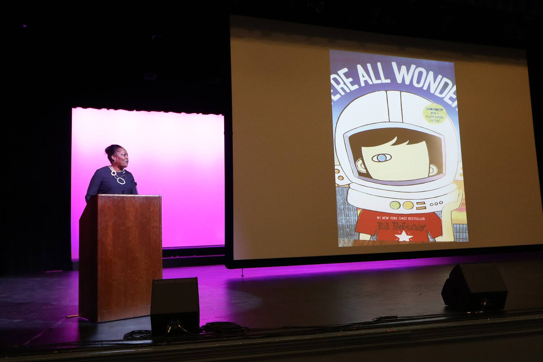 Dr. Talisa Dixon speaks at CH-UH Family Literacy Night