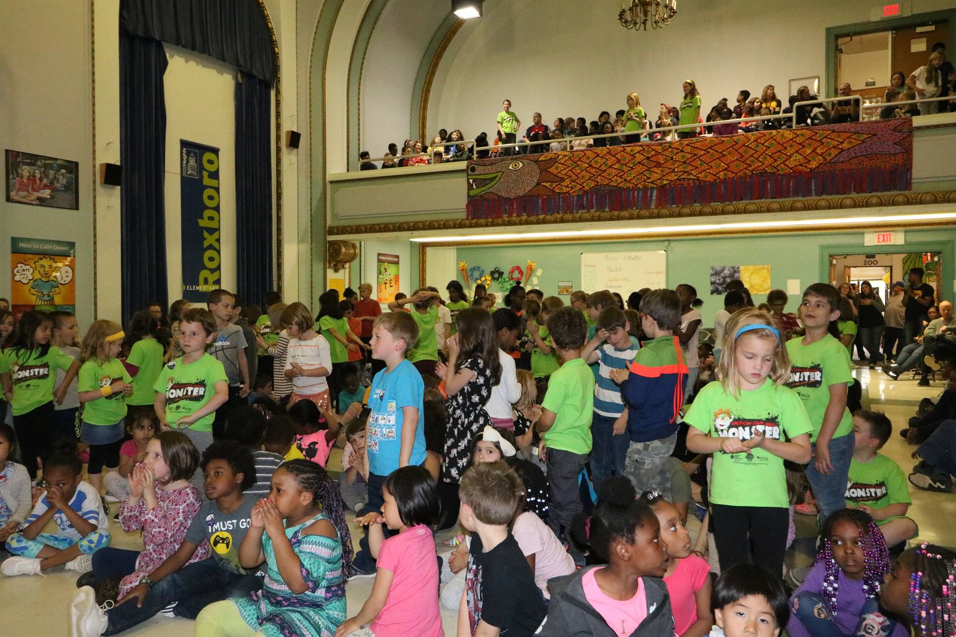 Student fundraisers standing 